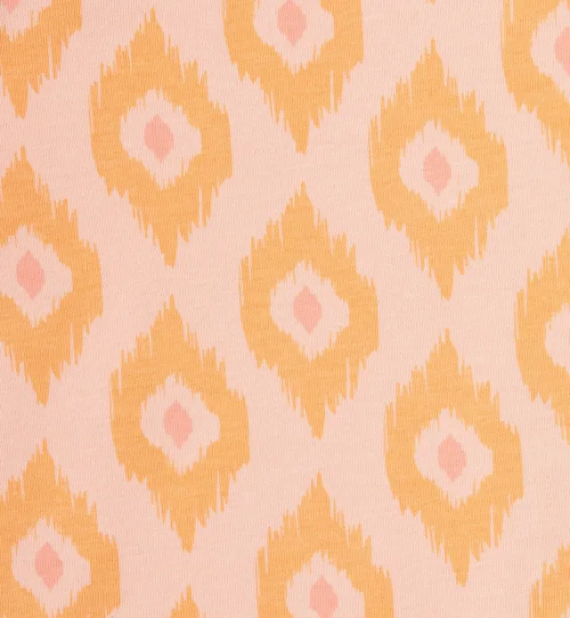 Little Label klassieke zomer pyjama - roze oranje - bio katoen - 8Y/122-128 roze, oranje