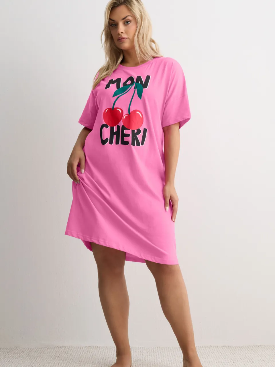 Yours Roze 'Mon Cheri' Nachthemd-56, foto 2