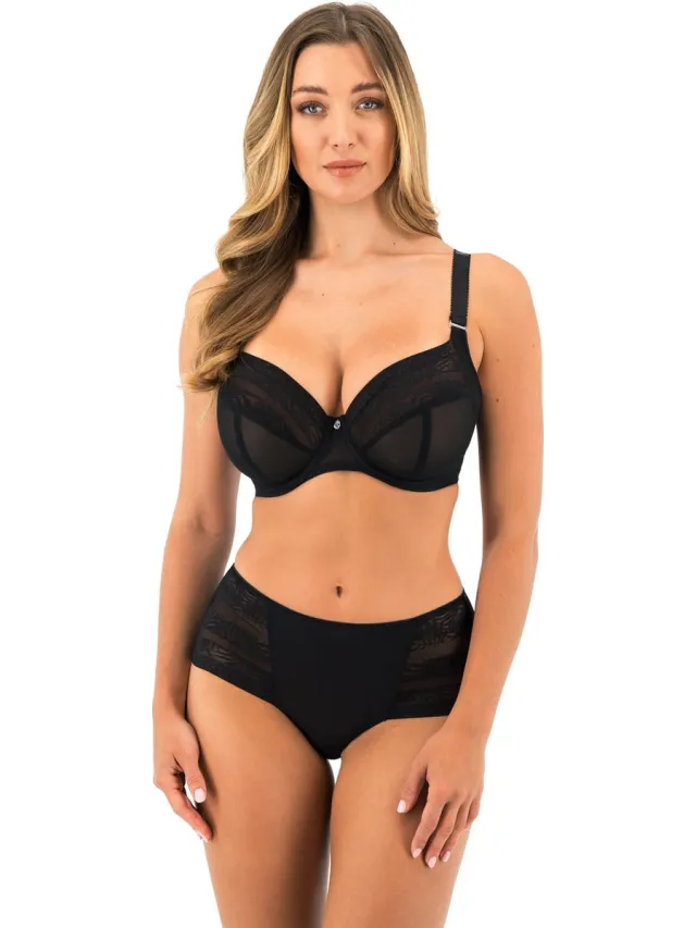 Fantasie DEVOTE UW SIDE SUPPORT PLUNGE BRA Dames Beha - Black zwart