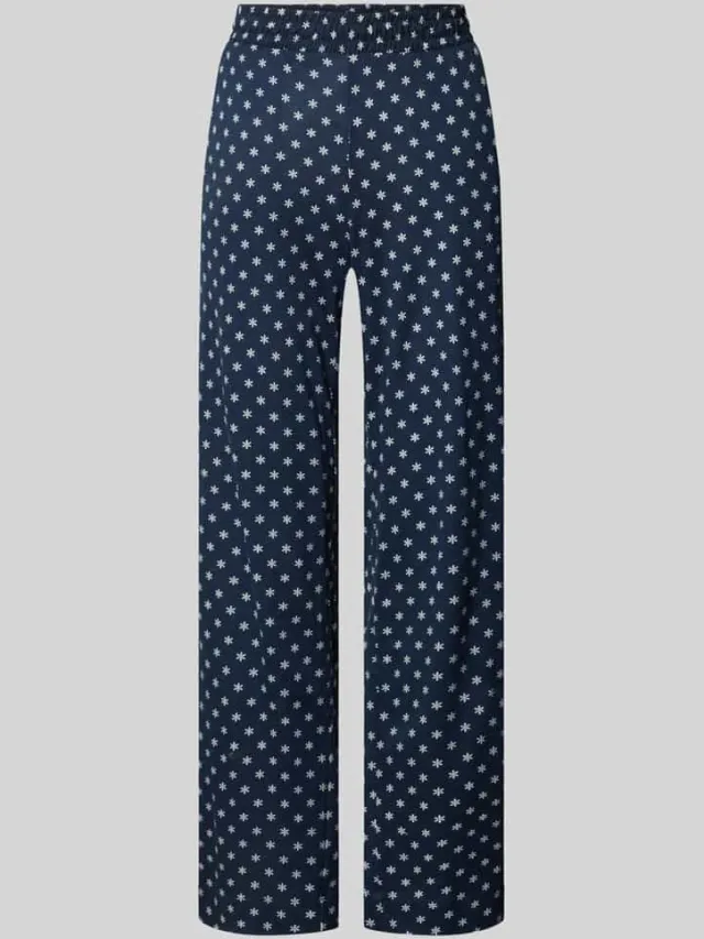 Christian Berg Woman Pyjamabroek van mix van katoen en modal donkerblauw, foto 2