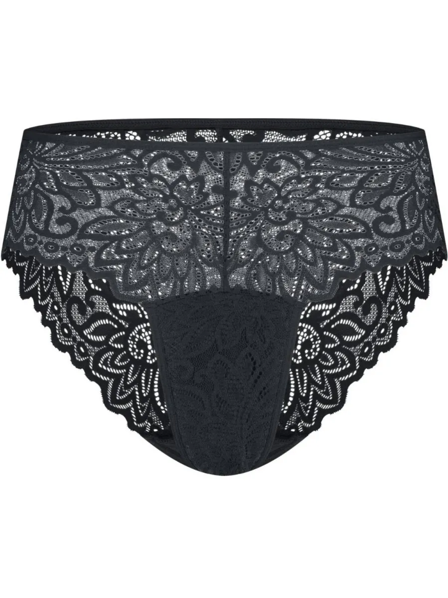Moodies Undies medium absorberende kanten menstruatieslip zwart, foto 2