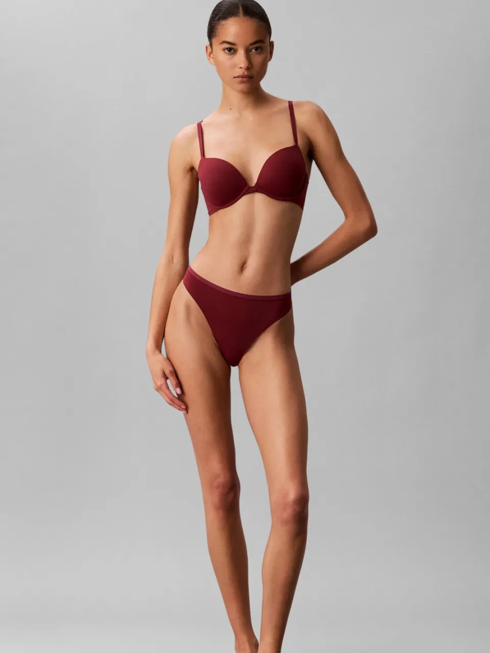 Calvin Klein string - donkerrood, foto 4