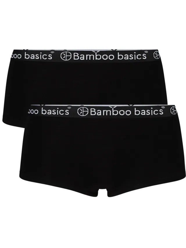Bamboo Basics Iris Hipsters Dames (2-pack) zwart