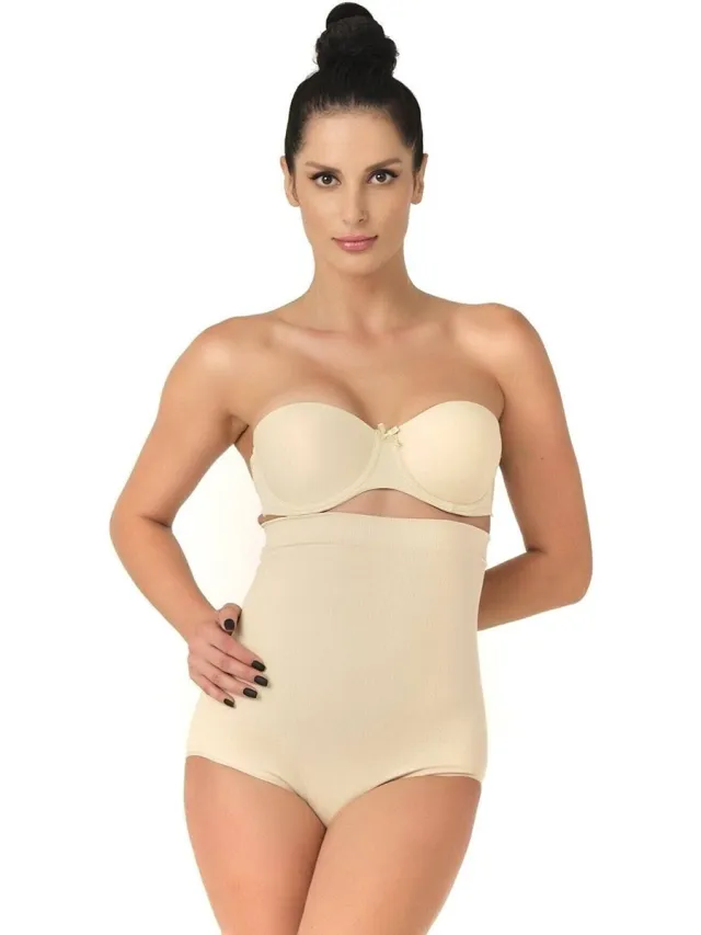 Emay Corrigerend Hoge Slip 2008 Beige XXL-3XL