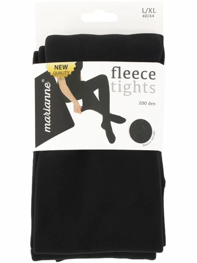Marianne Panty met fleece voering | 200 denier | Merk: Marianne | Maat: S-M | Kleur: Bruin | per paar