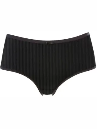 Trofé Sanna Striped Midi Brief midi-slip zwart Zwart,Wit