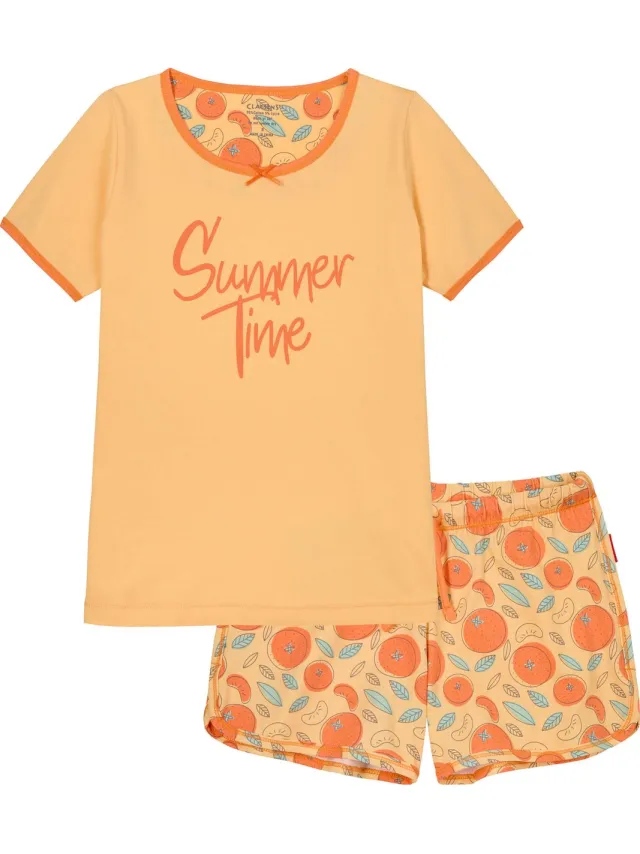 Claesen's Shortama - Oranges - 95% Katoen - 5% Lycra Oranje