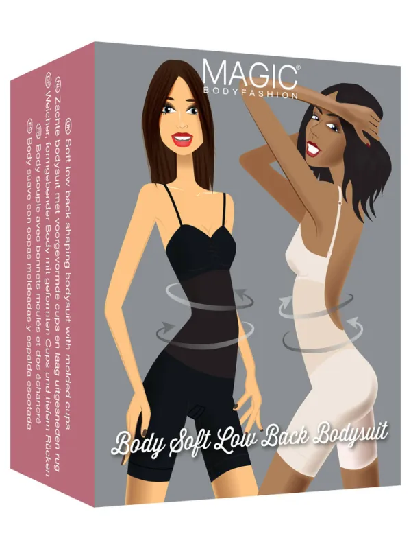 MAGIC Bodyfashion medium corrigerende bodysuit Soft Low Back zwart, foto 4