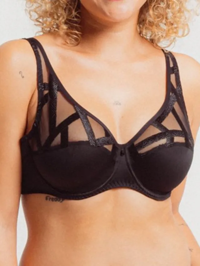 Louisa Bracq Serie Triangel Beugel Bh 47111 471 NOIR - maat EU 65F / FR Zwart