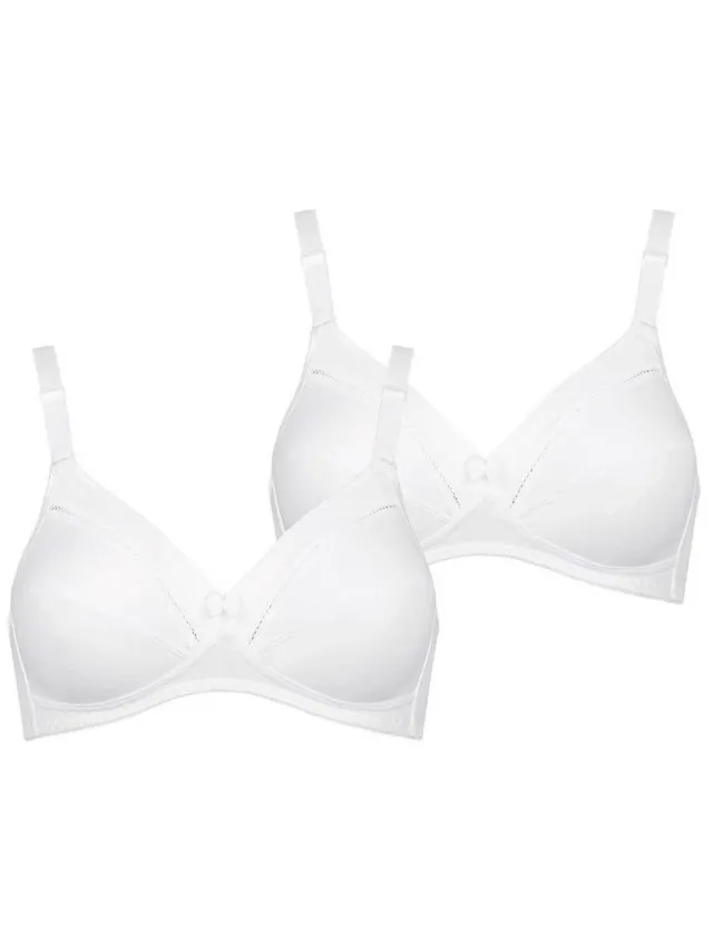Triumph Bügelloser BH Cotton Classic Stretch wit