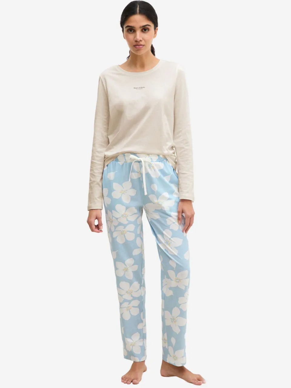 Marc O'Polo Vrouwen Pyjama broek Mix N Match Lichtblauw