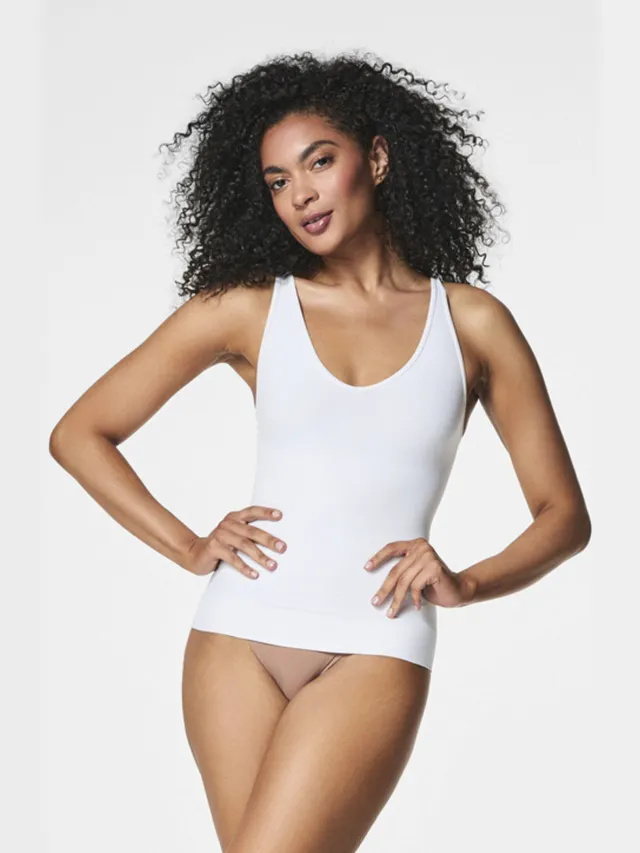 SPANX SPANXsculpt™ Seamless Power seamless sterk corrigerend hemd wit