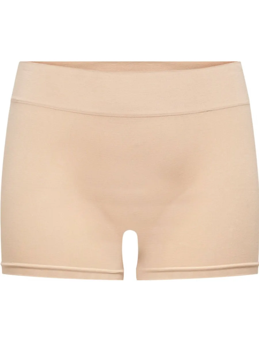 Only Vicky naadloze biker short lichtbeige peach taffy, foto 2