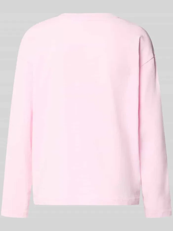 Mey Pyjamabovendeel met geribde ronde hals roze, foto 2
