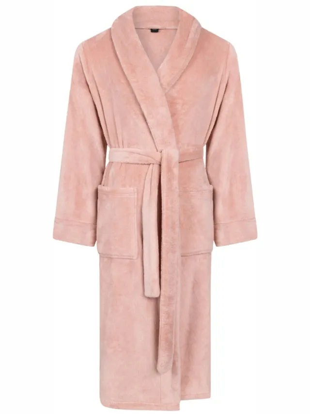 Linolux Alva Unisex fleece badjas - Roze