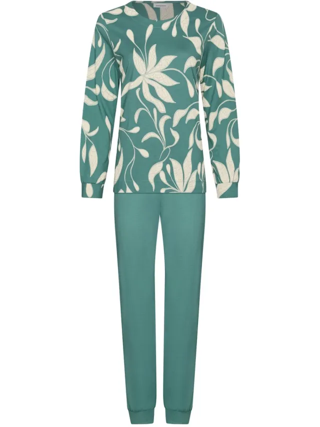 Pastunette Nordic Leaf - Pyjama - Katoen/Modal - Groen