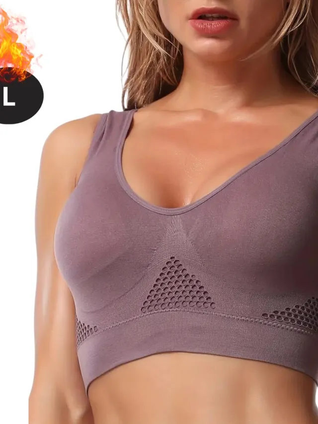 Livano BH Zonder Beugel - Zonder Bandjes - Push-up Bh's - Comfort Beha - Gemengd - Paars