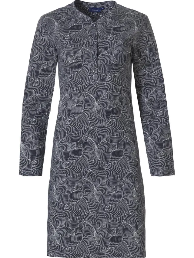 Pastunette Dames Nachthemd Winter Bloom grijs