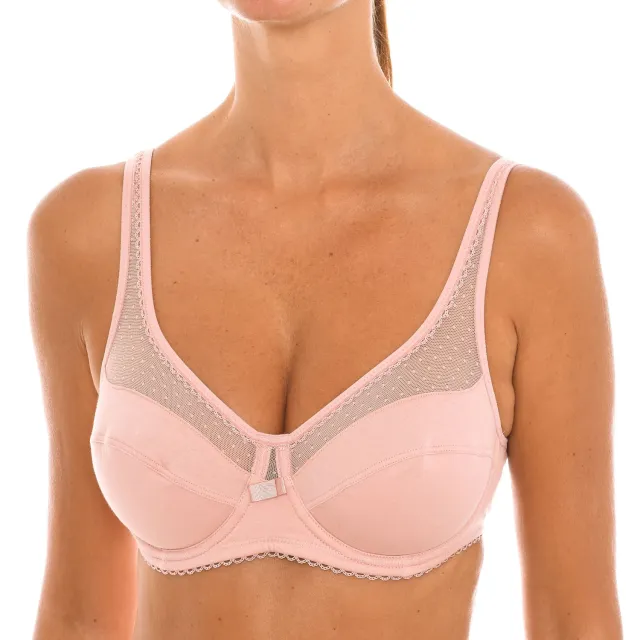 Dim Bügel-BH mit Mikro-Tüll-Detail Großzügig 00ASF Frau Roze