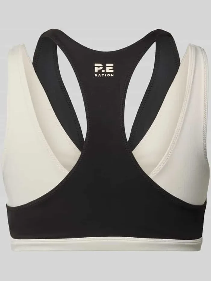 P.E Nation Racerback-bustier met V-hals model 'ACTIVE' zwart, foto 2