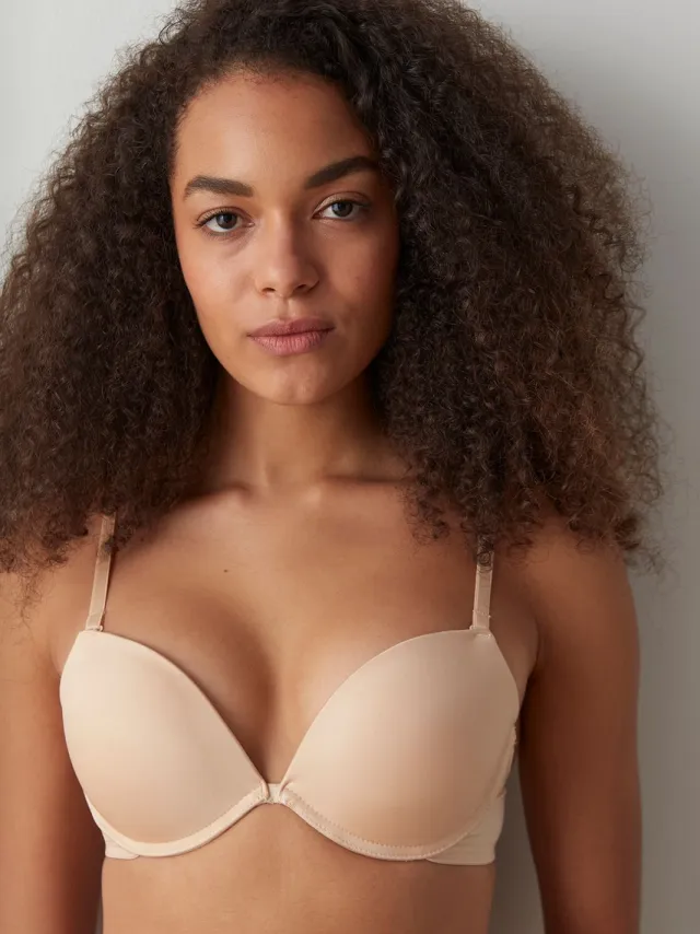Penti Gevoerde Push-up BH met Verwijderbare Bandjes Beige