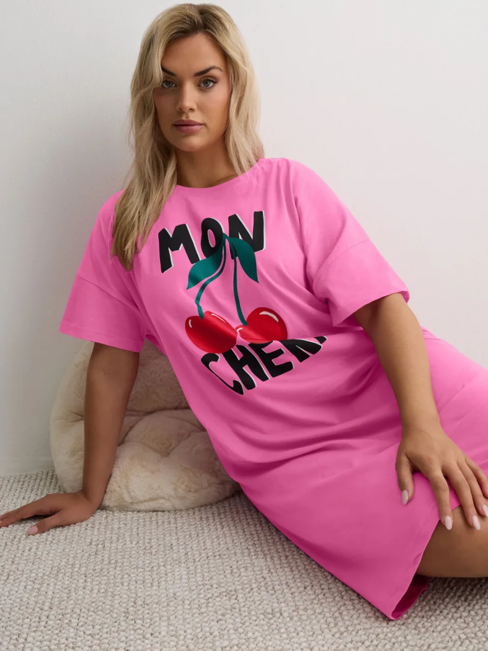 Yours Roze 'Mon Cheri' Nachthemd-56, foto 4