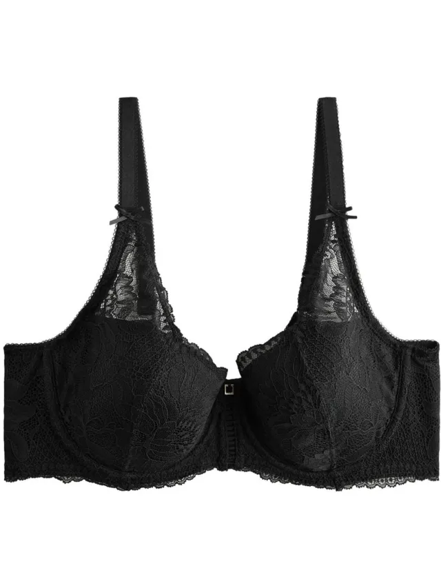 Next Dames - Kanten DD+ balkonbeha met vulling - Zwart Black