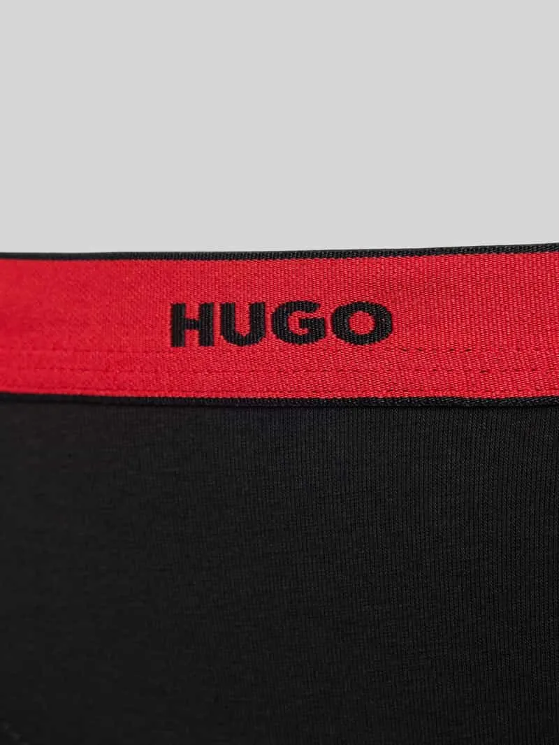 Hugo String met logo in band in set van 3 zwart, foto 3