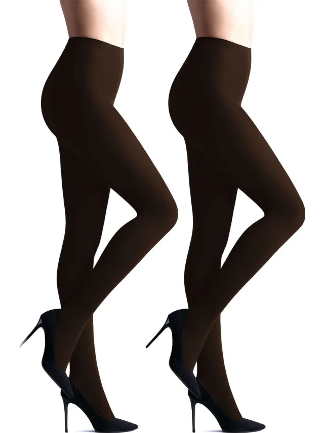 Giulia Samba 40den (Multipack) Opaque Panty - Koffie