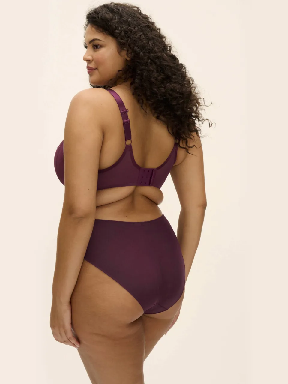 Elomi Reja niet-voorgevormde beugel-bh aubergine, foto 4