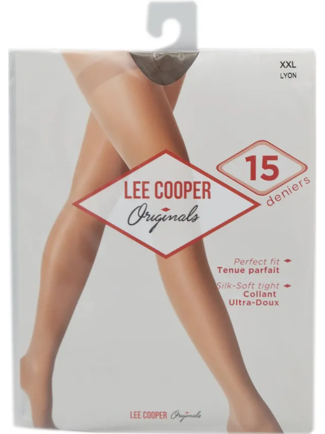 Lee Cooper Panty 15 deniers- Lee Cooper - xxl - 3 stuks - lyon - Perfecte pasvorm - Zeer elastisch - dunne panty