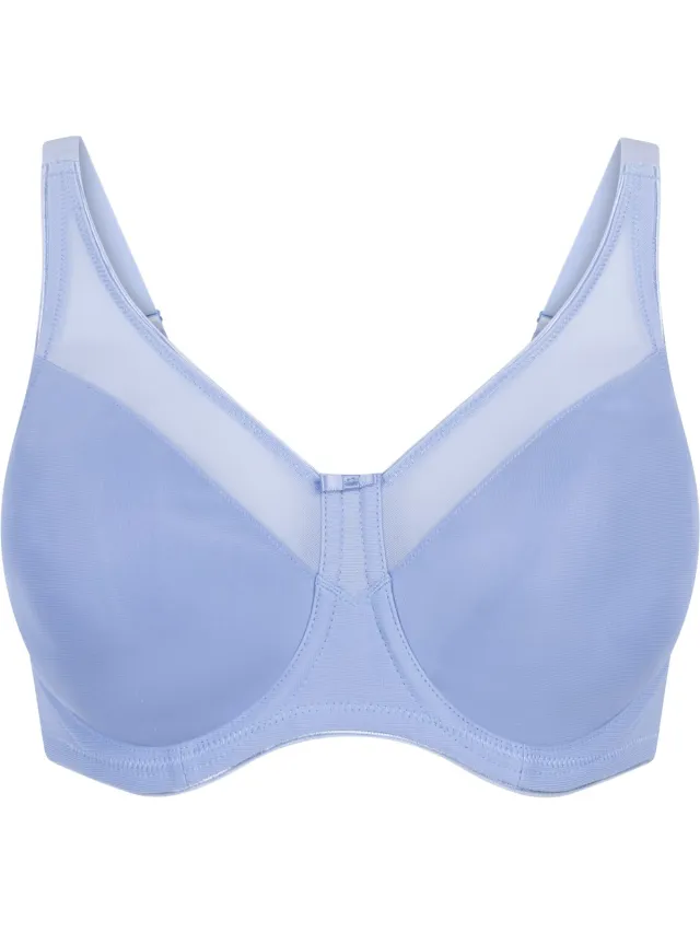 Hunkemöller Dames Lingerie Niet-voorgevormde minimizer beugel bh Nina - Blauw