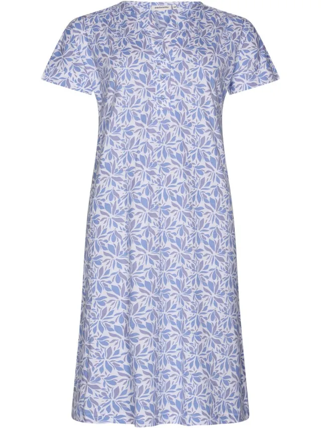 Pastunette Dames Nachthemd Pastunette - Soft Blue - Katoen blauw