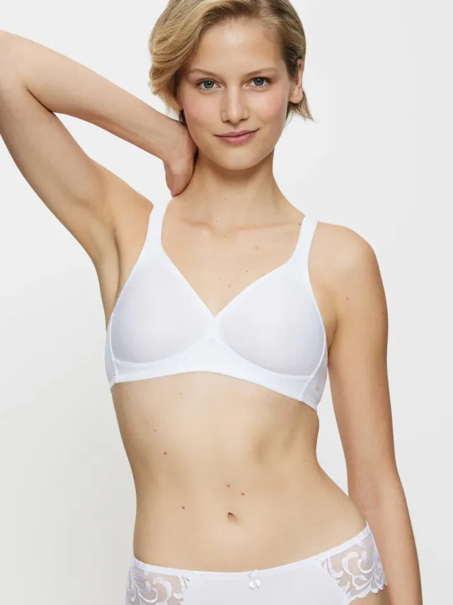 Triumph Modern Soft + Cotton N bh zonder beugel wit