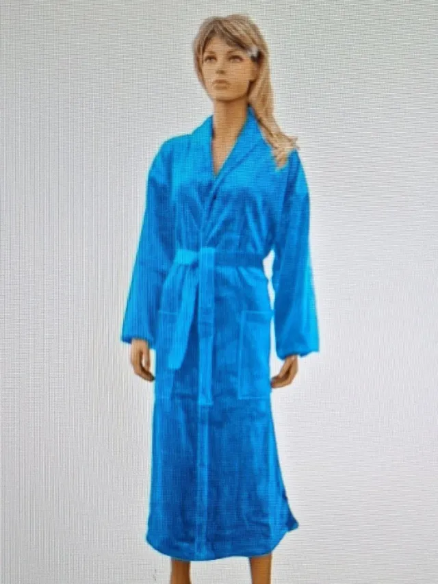 J-J Products Badjas Aqua Aqua Blauw