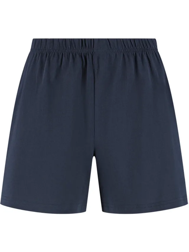 Yumeko pyjama shorts dames jersey midnight blauw m Midnight Blue