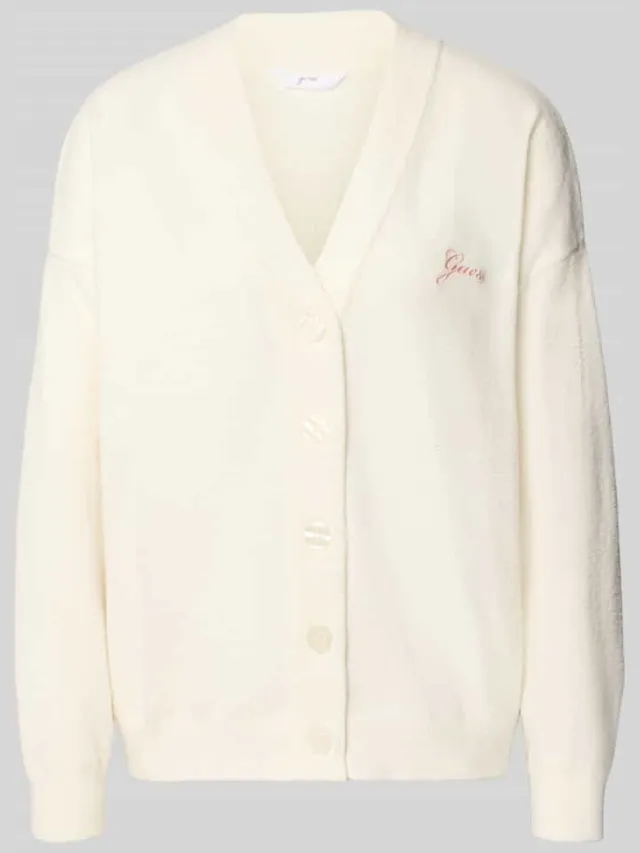 Guess Pyjamabovenstuk met knoopsluiting model 'ARIA' Offwhite