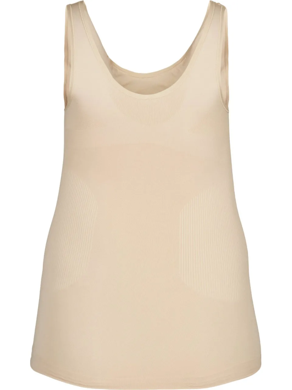 Zizzi corrigerend hemd lichtbeige, foto 3