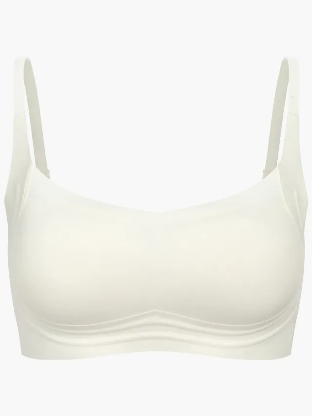 cfab Compacte comfortbeha - Ecru - S - BH Zonder Beugel Voorgevormd - Ondergoed - Naadlos