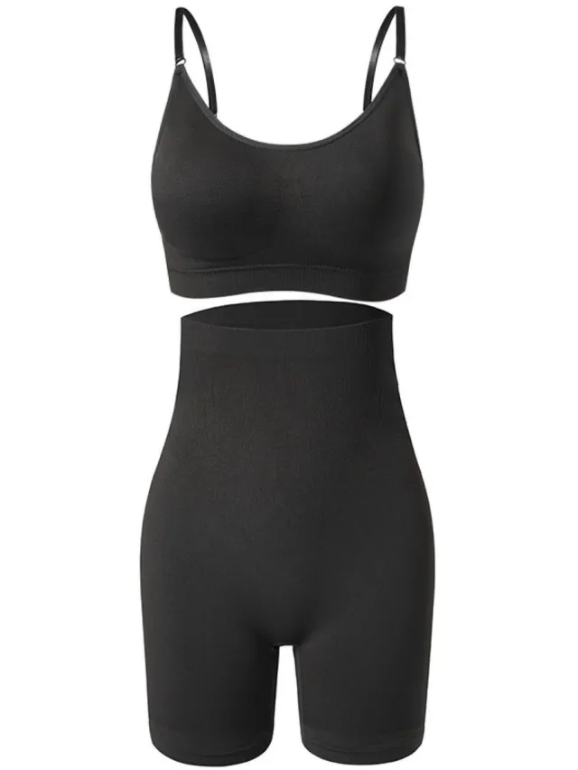 Teep Corrigerende Legging & Bralette – Corrigerend Ondergoed Dames – Shapewear Dames – Zwart –