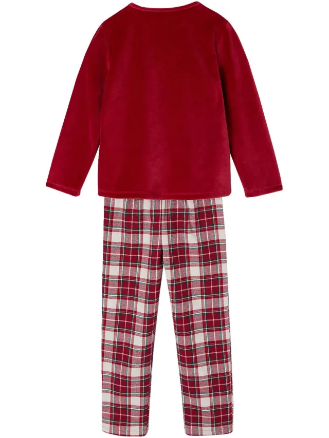 vertbaudet Meisjeskerstpyjama rood