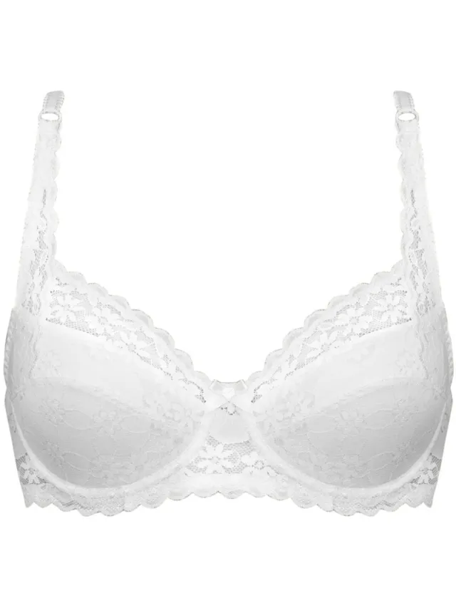 Naturana beugel BH met kant maat 75A wit