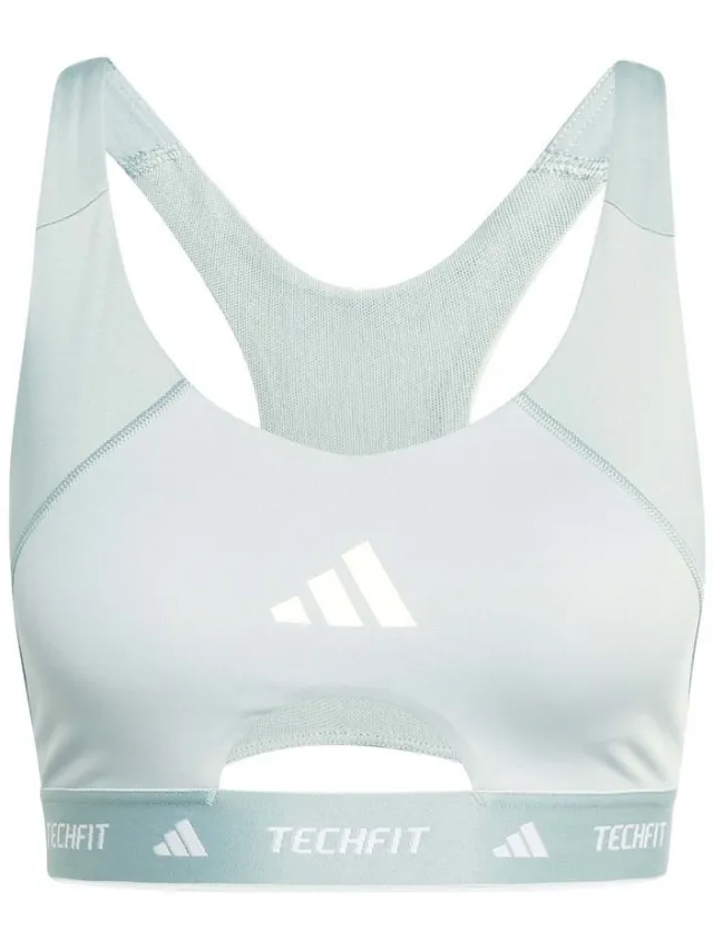 Adidas Techfit Colorblock Medium Support sportbeha groen