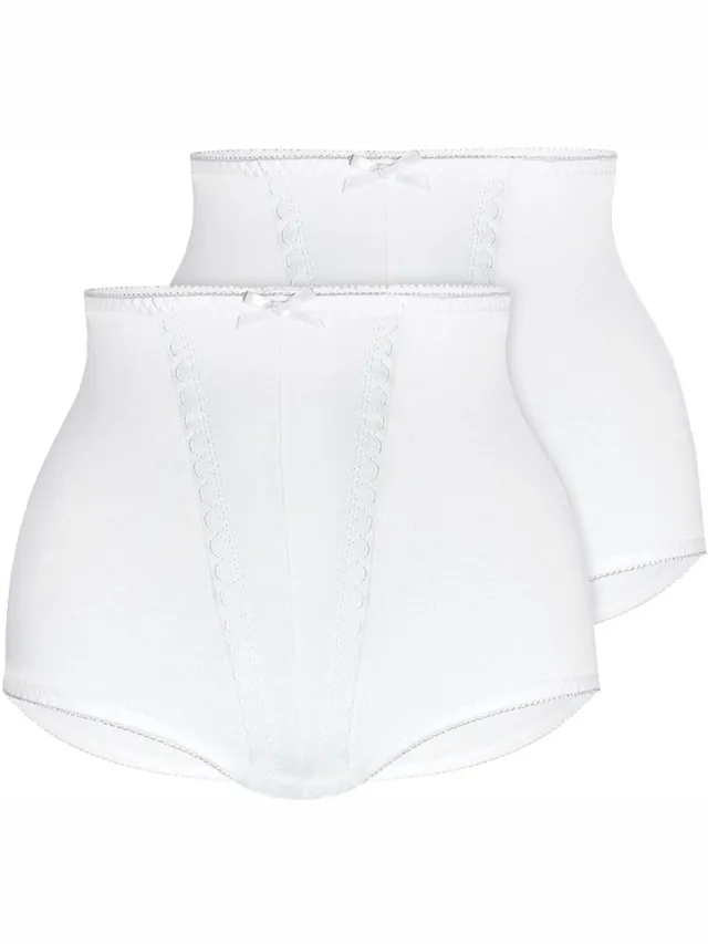 Sassa Set van 2 corrigerende slips Basic wit
