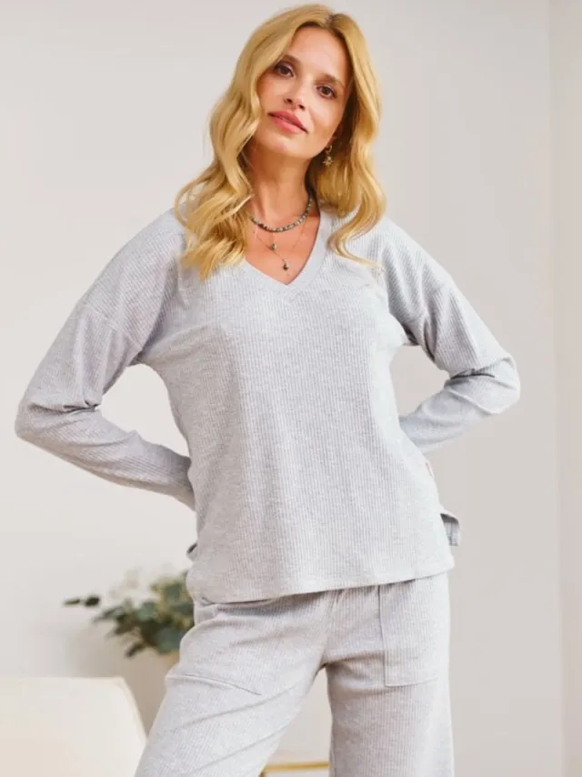 Doctor Nap Pyjama Dames Volwassenen Lange Mouw Lange Broek Grey PM.7164 42 / Grijs