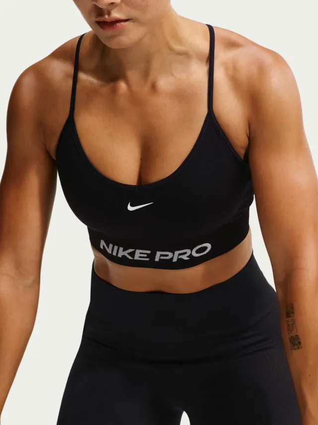 Nike Pro Seamless level 2 sportBH - zwart, foto 2
