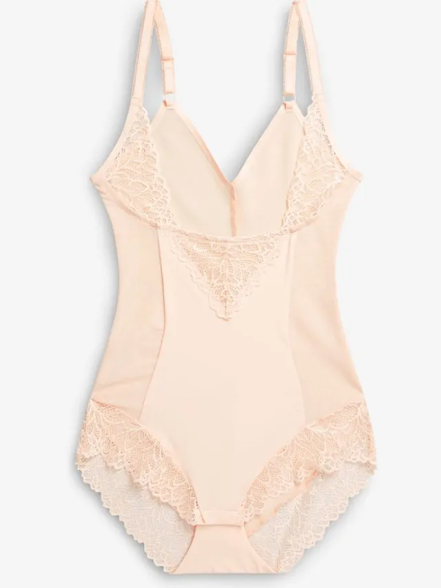 Next Dames - Wear Your Own Bra - Vormgevende body met sterke buikcorrectie - Huidkleur Pastel Rose Nude