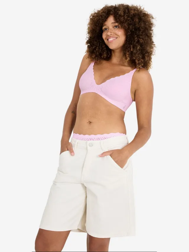 Sloggi Bügelloser BH Blue ZERO Feel Bliss THE UP Roze