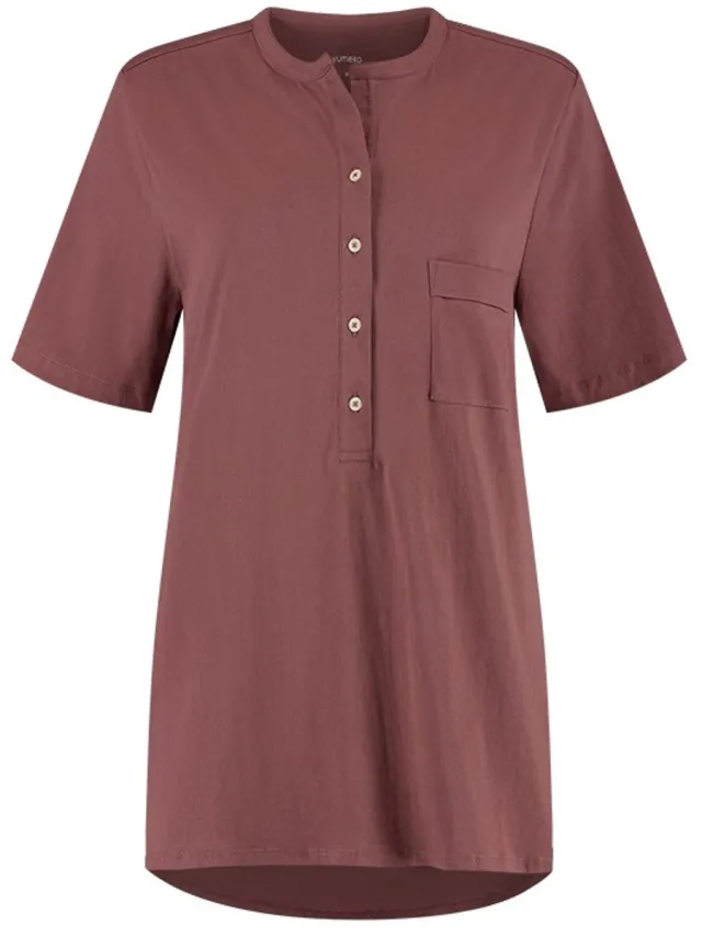 Yumeko pyjama t-shirt dames jersey evening roze l Evening Rose