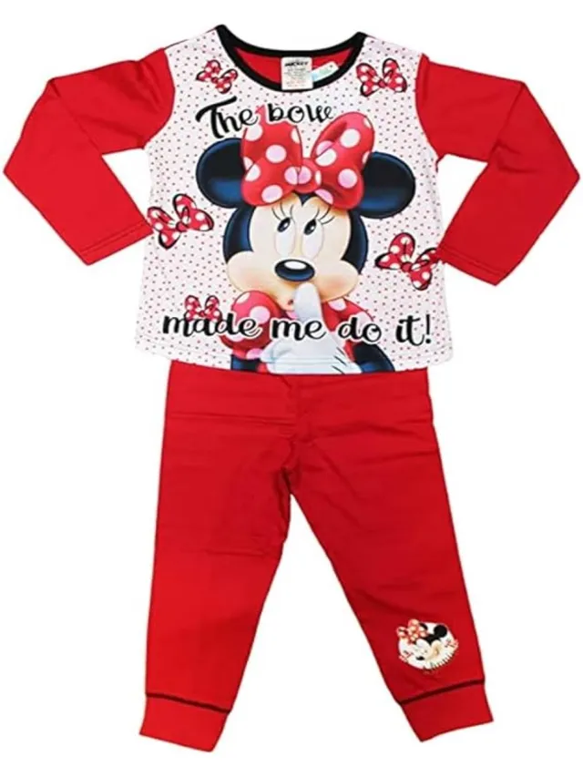 Minnie Mouse Disney Minnie Mouse - Pyjama - Rood met wit - Kinderpyjama multi colour